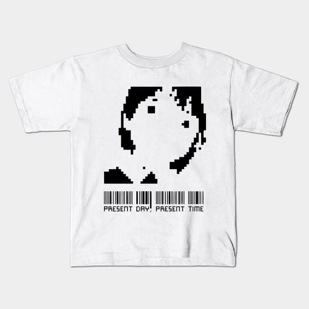 Pixel Lain 002 Kids T-Shirt by RAdesigns